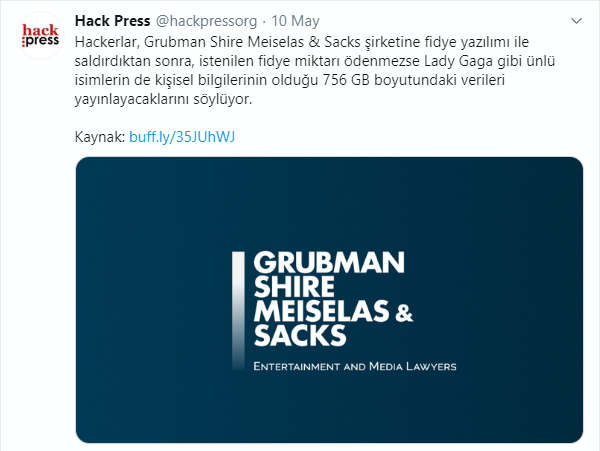 Hack Press tarafından paylaşılan tweet 1